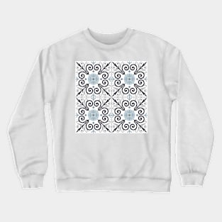 Portuguese tiles pattern. Vintage background. Vector seamless texture Crewneck Sweatshirt